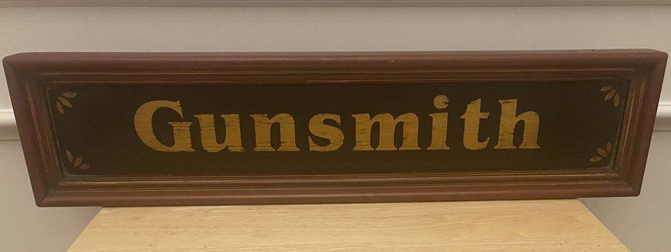 Gunsmith Wooden Sign Vintage Gun Shop Decor Firearms – Hand Made Hung In Shop