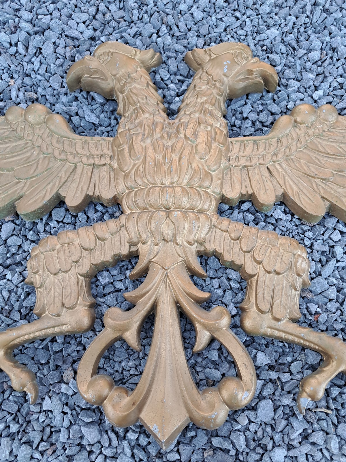 Vintage Double Eagle Aluminum Wall Decor 43″x24″ Heavy Item See Photos