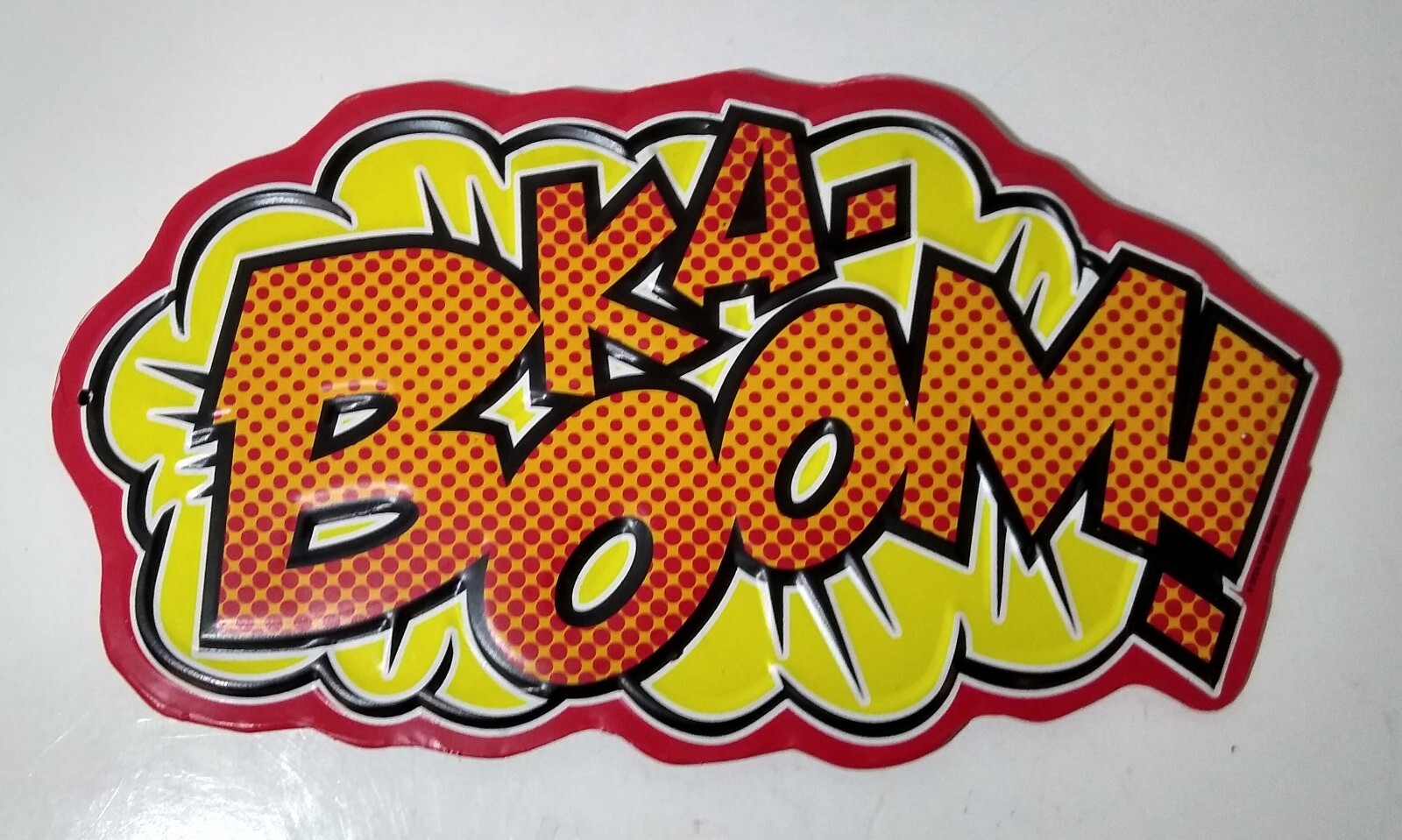 4 Piece Comic Book Hero Room Metal Signs Door Knob Hobby Lobby POW BANG KA-BOOM!