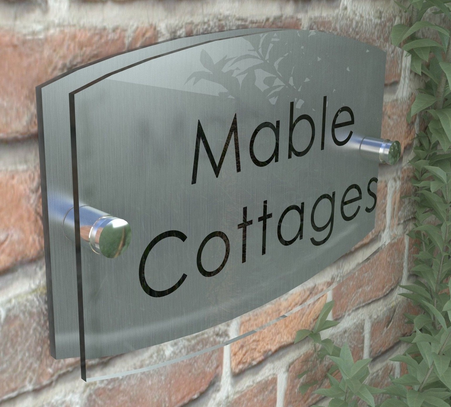 Contemporary House Sign Plaque Door Number 1 – 999 Personalised Name Plate