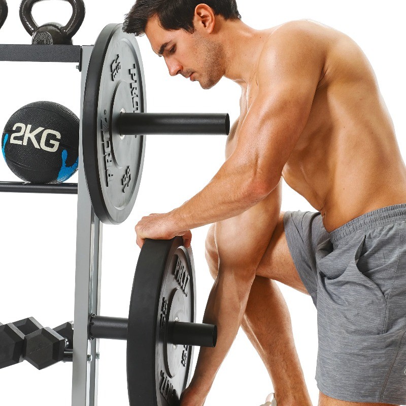 PRCTZ 10 Lb. Bumper Plate Weight Set, Fits 2 In. Diameter Barbell
