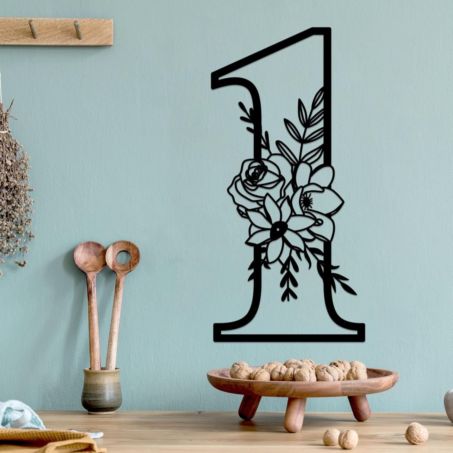 Durable 12 Inch Weather-Resistant Metal Wall Decor Floating Address Numbers