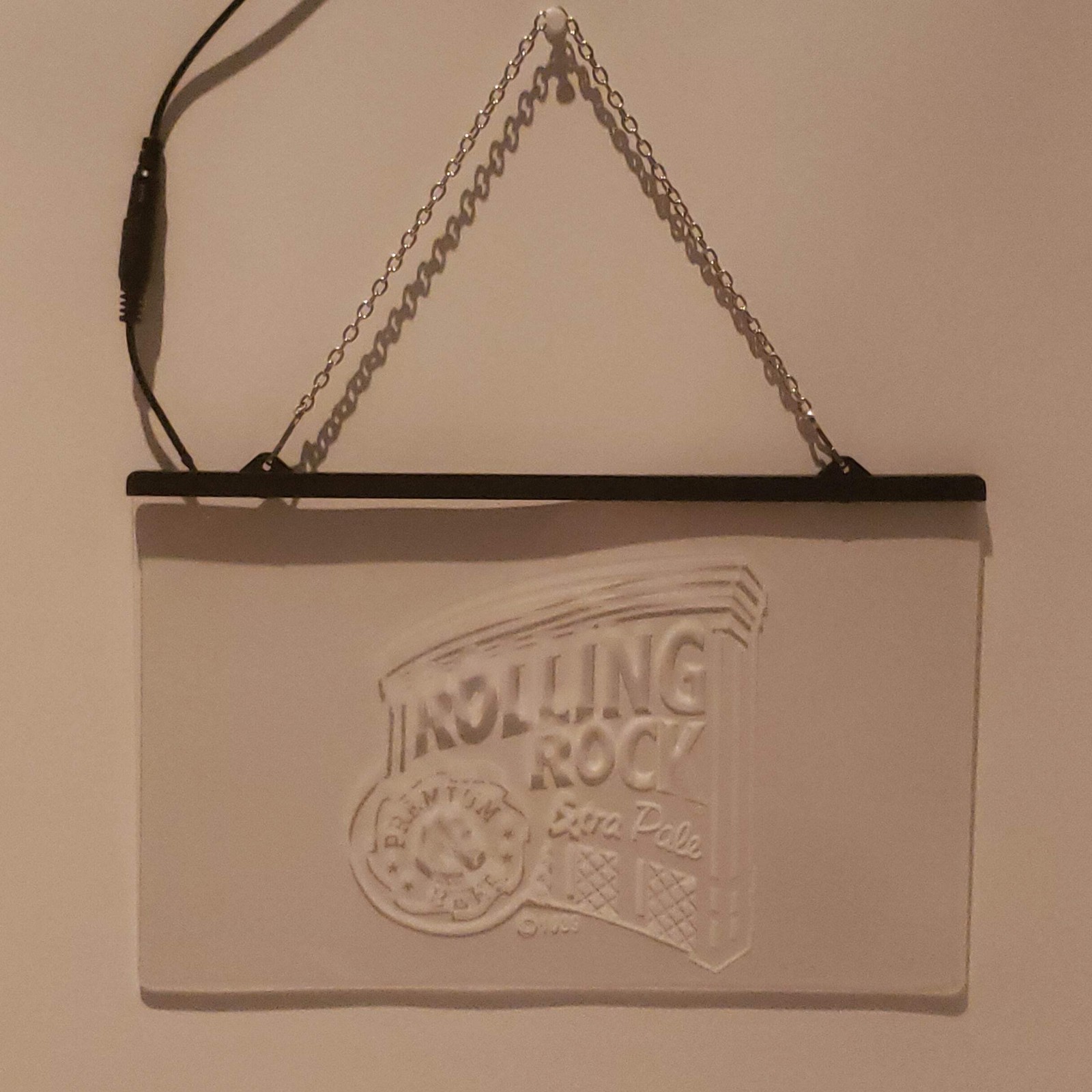 Rolling Rock LED Sign Beer Bar Man Cave Garage Wall Decor