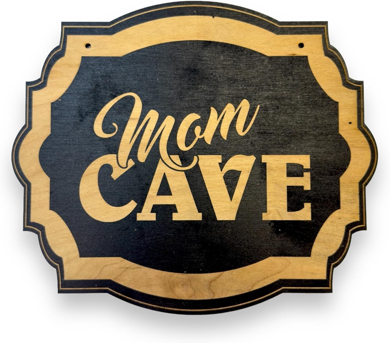 Sign – BLACK – Mom Cave 10×8