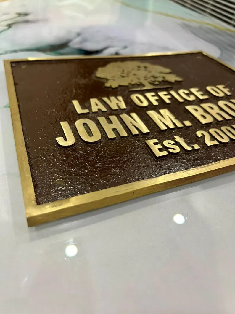 Personalized Bronze Plaque | Durable Outdoor, Business & Property Signage
