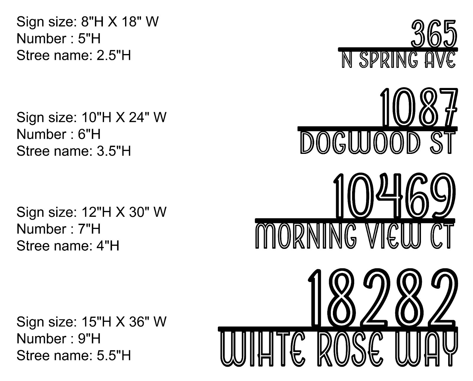18-36 inch Modern House Address Numbers Letters For Exterior Outside Address