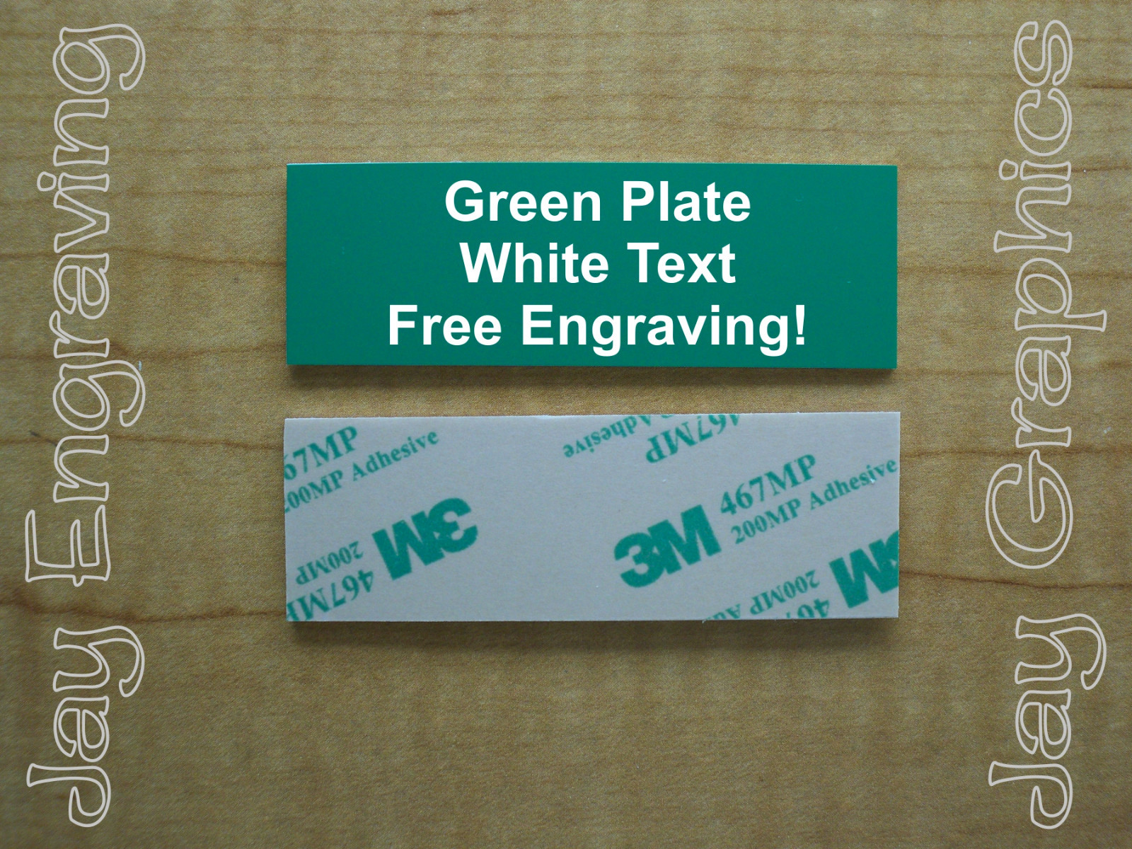 Custom Engraved 1×3 Plate  Adhesive-Backed Personalized Customized Sign Plaque