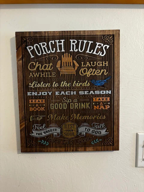 Porch Rules