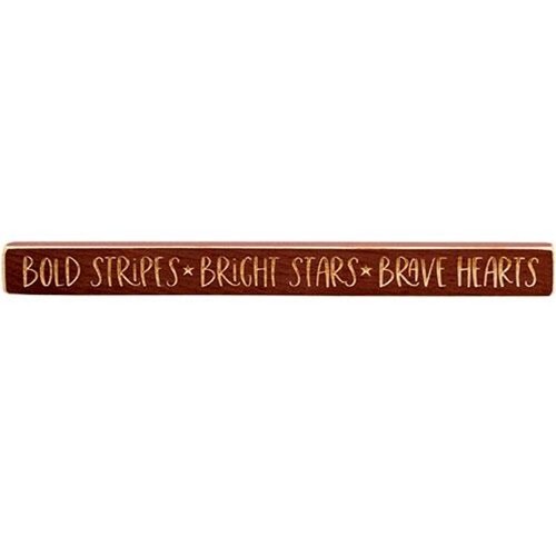 New Americana Signs Set of 2 Engraved Navy Red 18″W x 1.75″H Aged Wood Patriotic