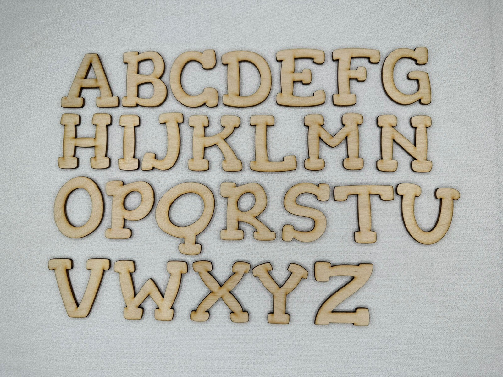 Laser Cut Unfinished Wood Letters or Numbers Gorditas Font Craft Cutout
