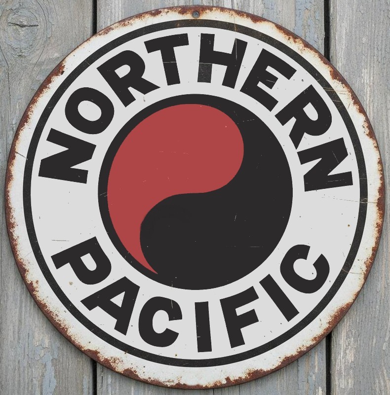 Northern Pacific Railroad 12″ Diameter Novelty Metal Sign Made In USA New!