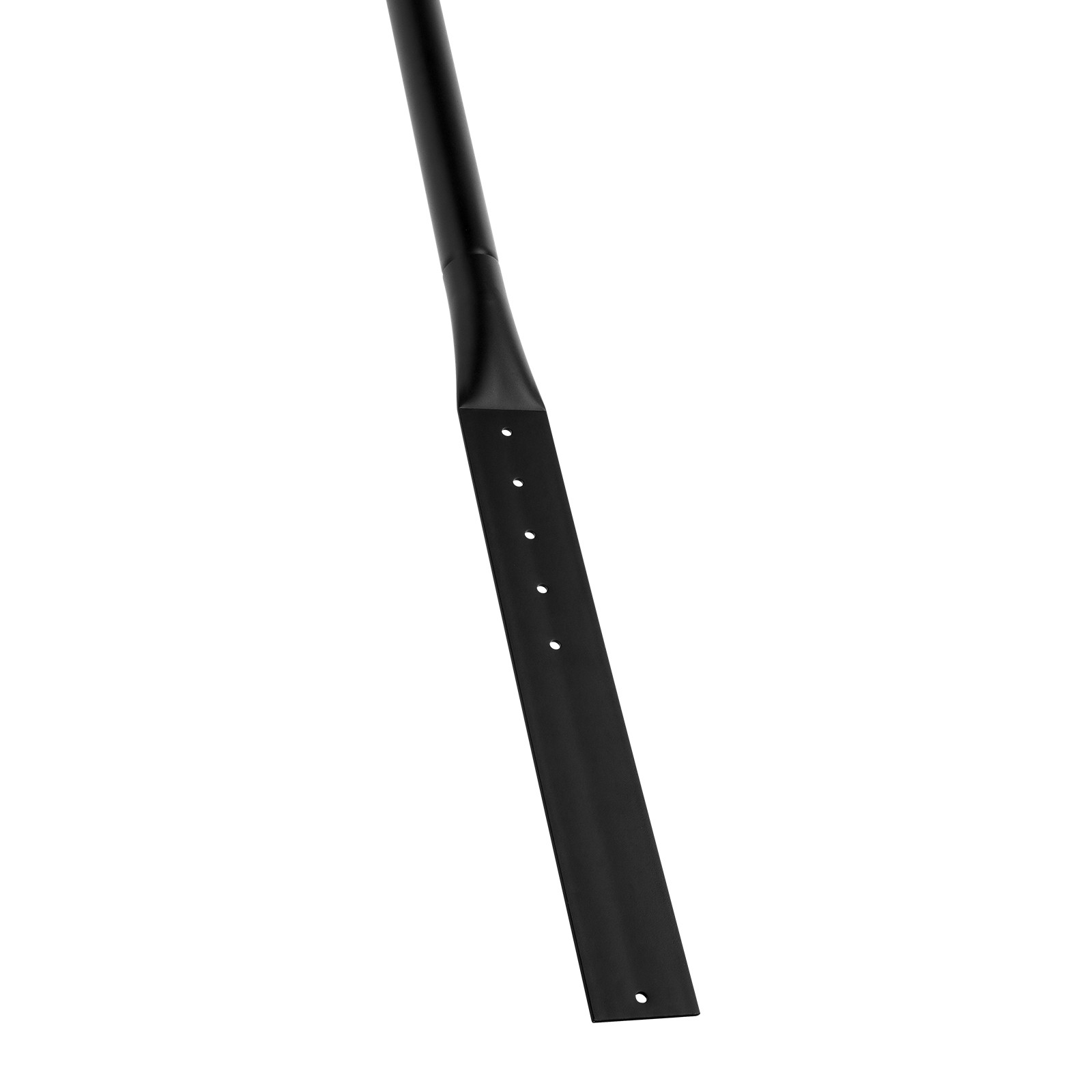 Uimoso Cast Iron Sign Post 4 ft Portable U-Channel Sign Stand with Wheels Black