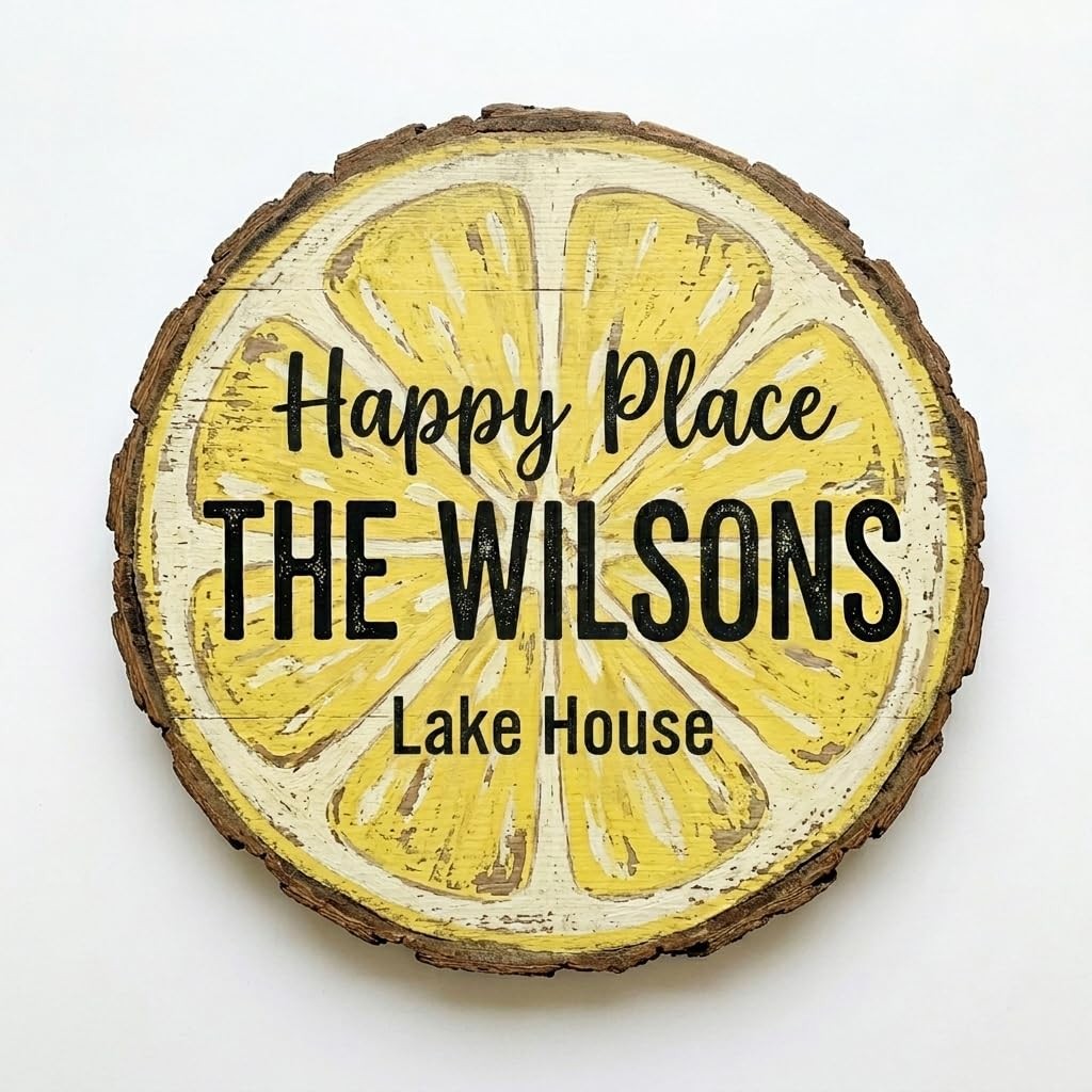 Custom Family Name Sign – Personalized Welcome Wall Decor MDF Plaque