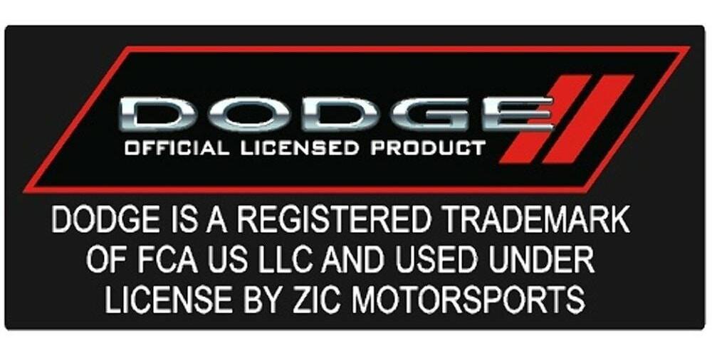 Dodge Challenger Script Steel Sign – Red