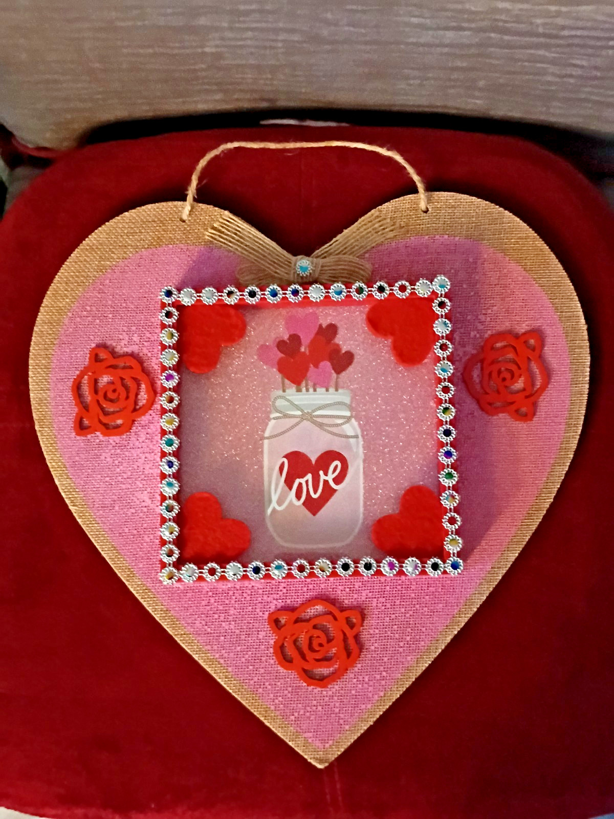 Big Heart Wall art Plaque/Sign Embellished Home Decor Poem two 3D Showbox