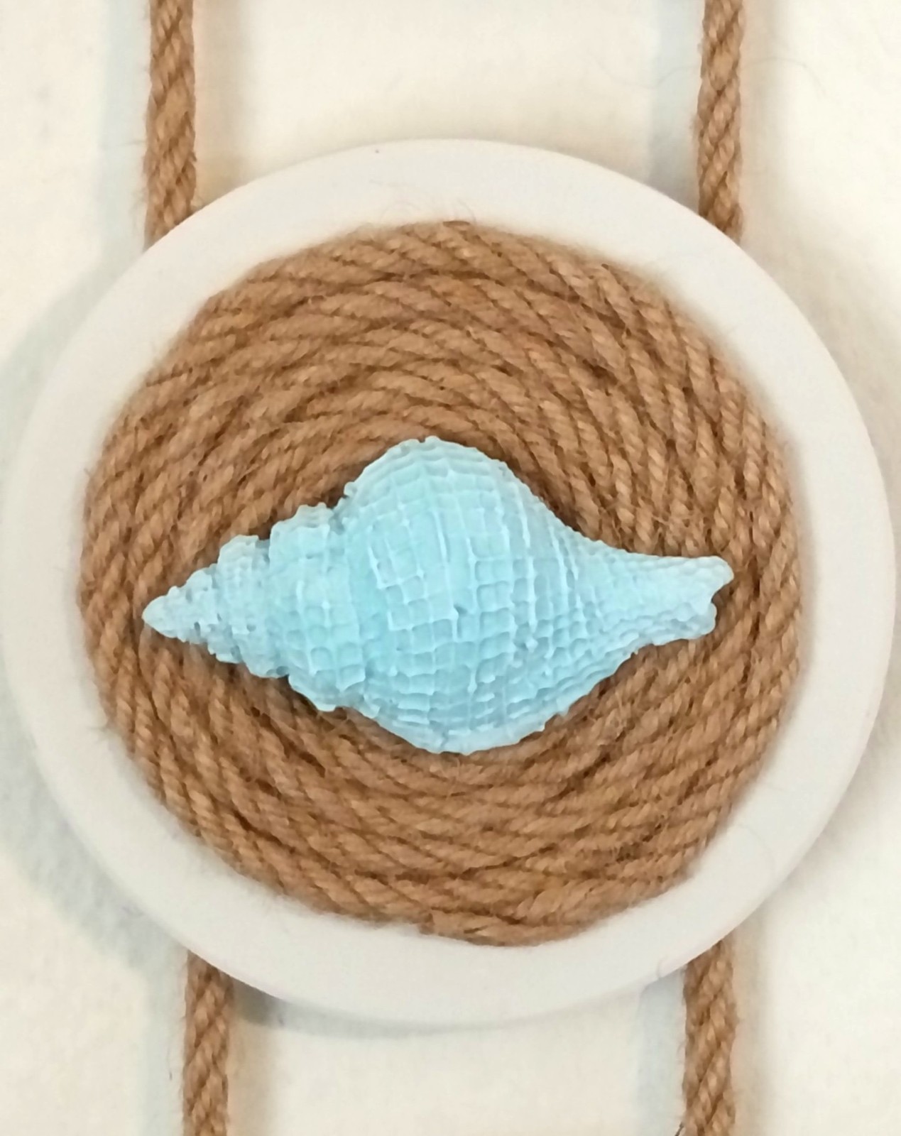 Florida Seashells Wall Hanging-Light Blue | Original Coastal Artwork