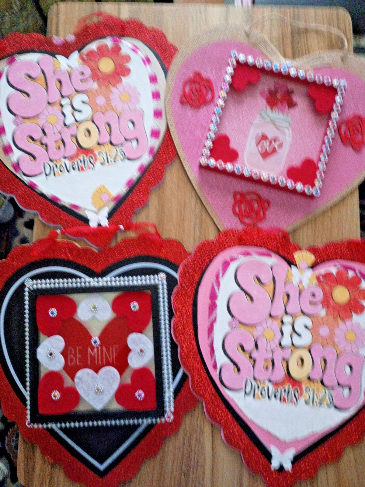 Big Heart Wall art Plaque/Sign Embellished Home Decor Poem two 3D Showbox