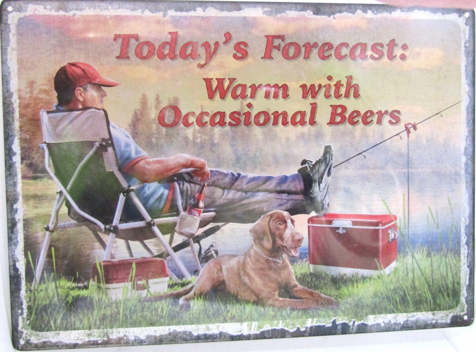 Rivers Edge Products, 17″ X 12″ Metal Sign.