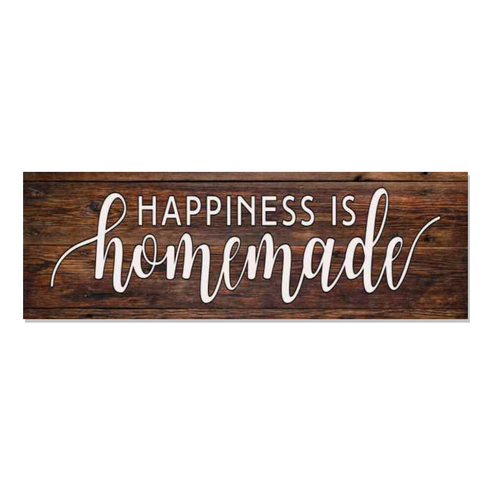 Happiness is Homemade Farmhouse Rustic Looking Wood Sign Wall B3-06180028035