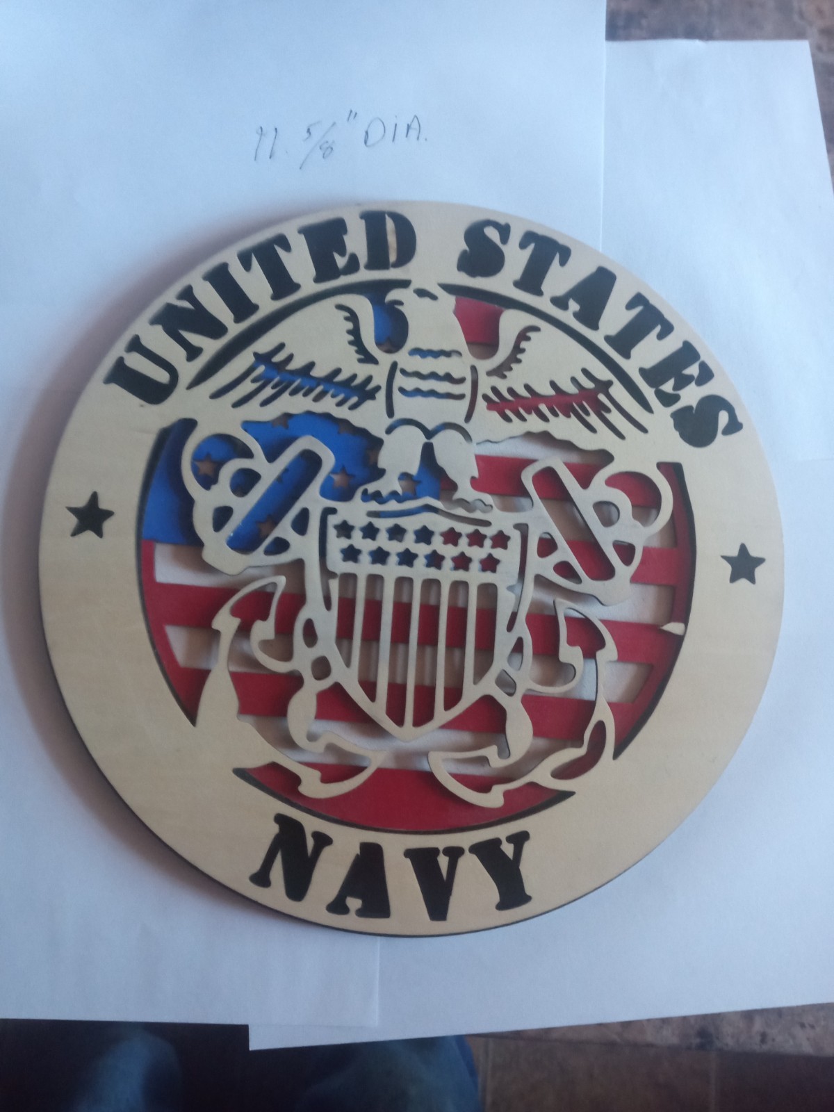 United States Navy Wall Plaque