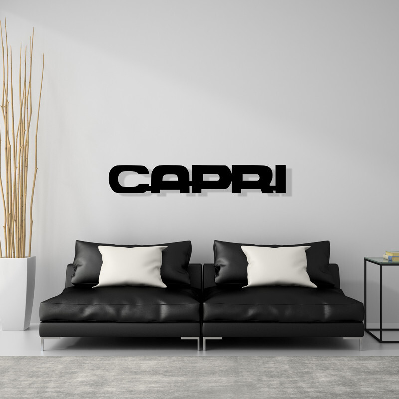 Ford Capri Badge Steel Wall Decor Decoration Art MK1 MK2 MK3 V6 2.3 2.8 3.0 RS