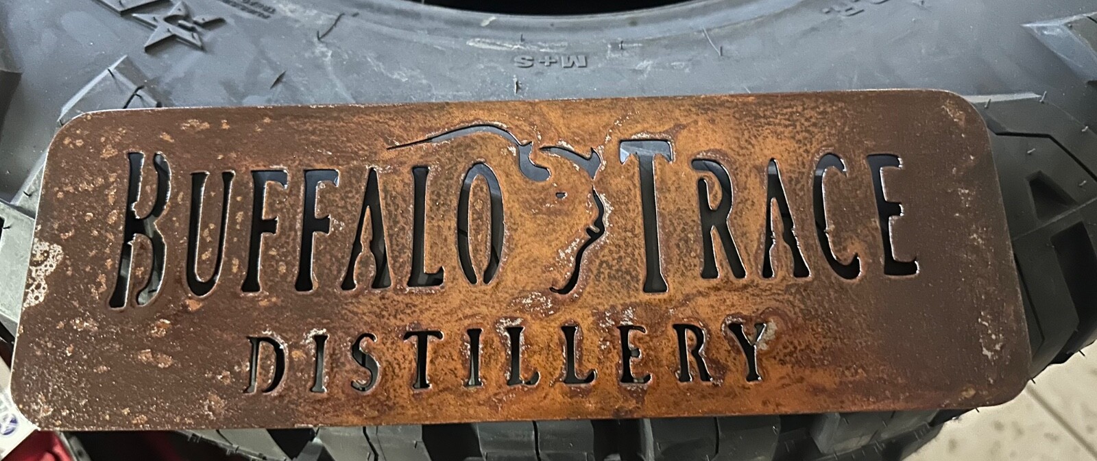 Buffalo Trace Distillery Custom Metal Art Home Decor Rustic Sign