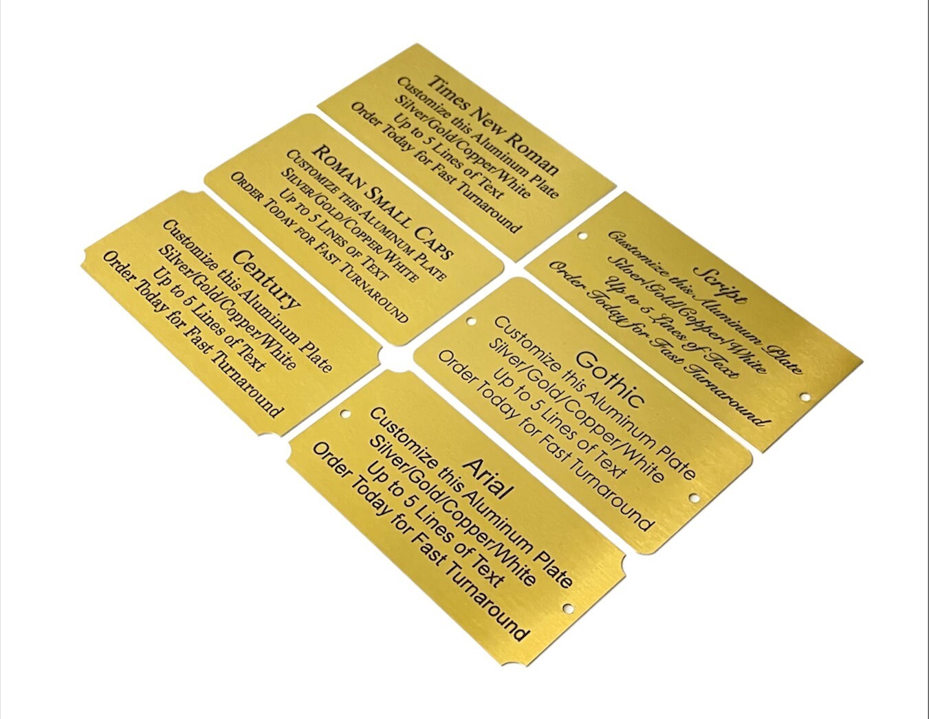 2×4 Custom Engraved Sublimation Aluminum Plate Plaque Name Tag Trophy Flag