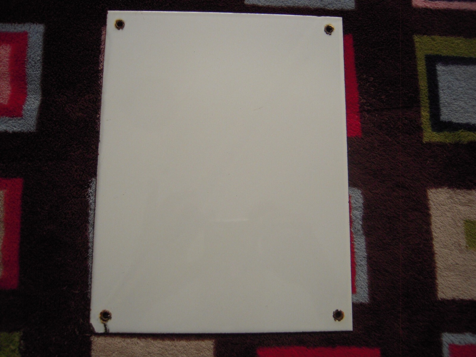 VTG WANTED: GOOD WOMAN NOVELTY WHITE W BLACK LETTERS METAL SIGN 8-1/2″ X 11″