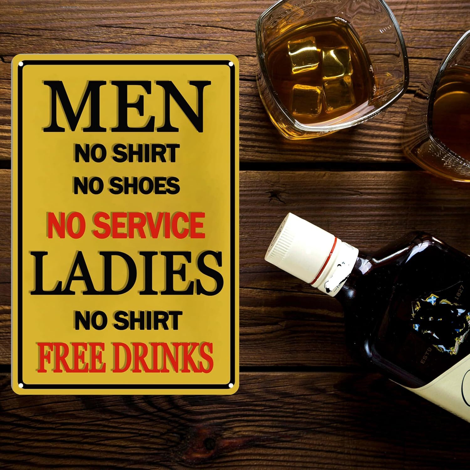 Bar Tin Sign Funny Bar Signs For Home Bar Vintage Metal Bars Decor Bar Signs For