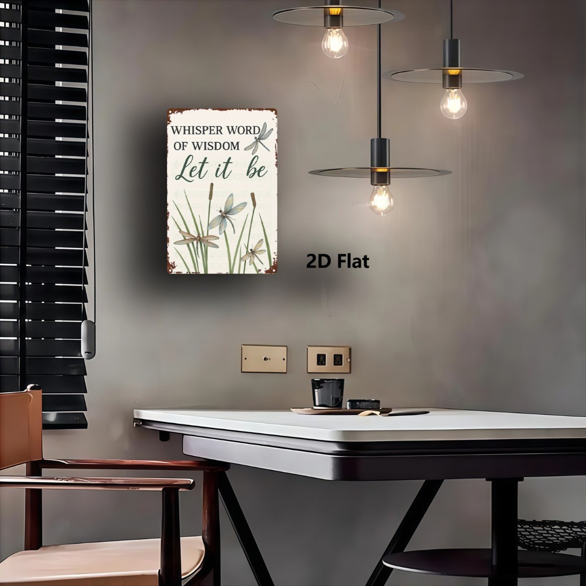 Whimsical Dragonfly Metal Sign Vintage Nature Themed Decor for Indoor & Outdoor
