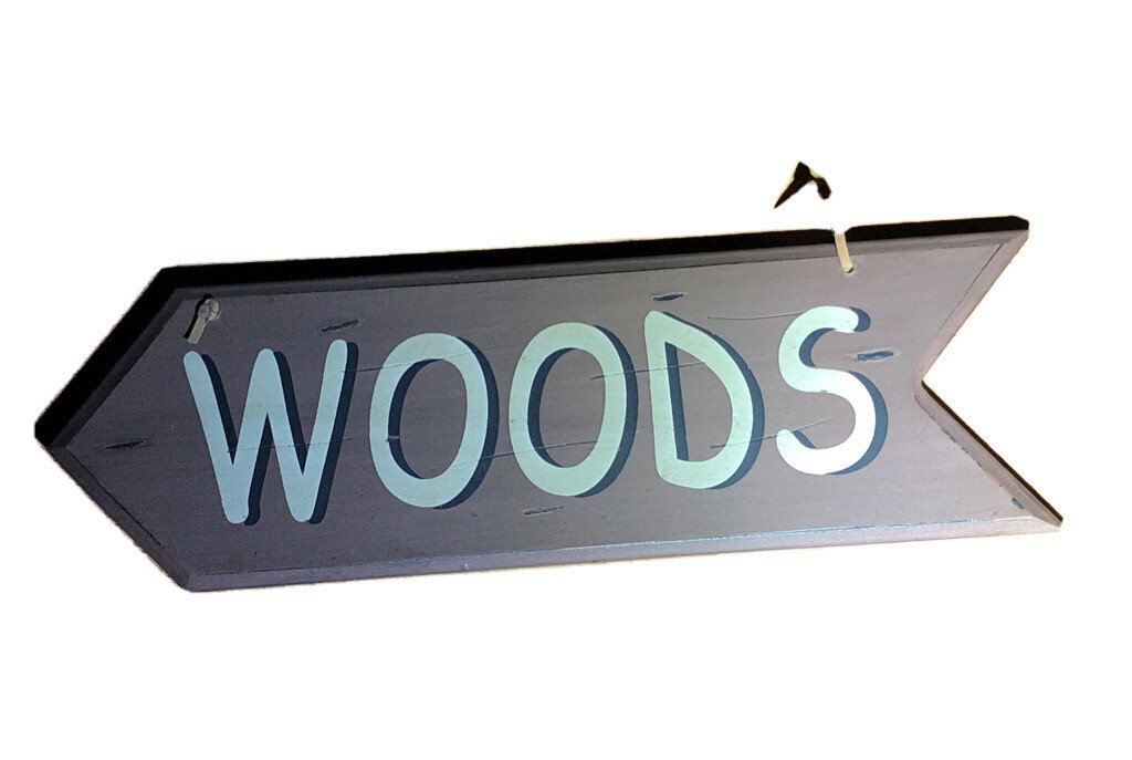 Arrow Style Woods Laminate Wooden Sign