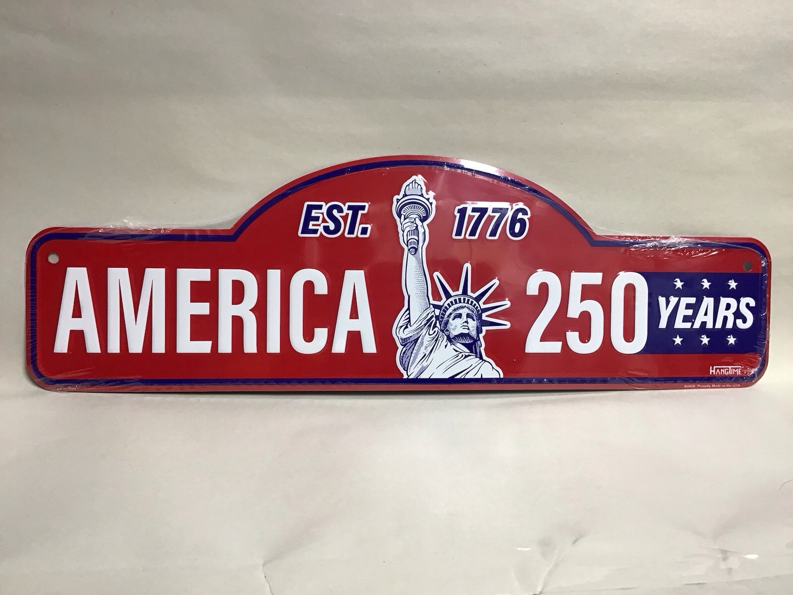 America 250 Years Street Sign Old Style Embossed Tin Sign