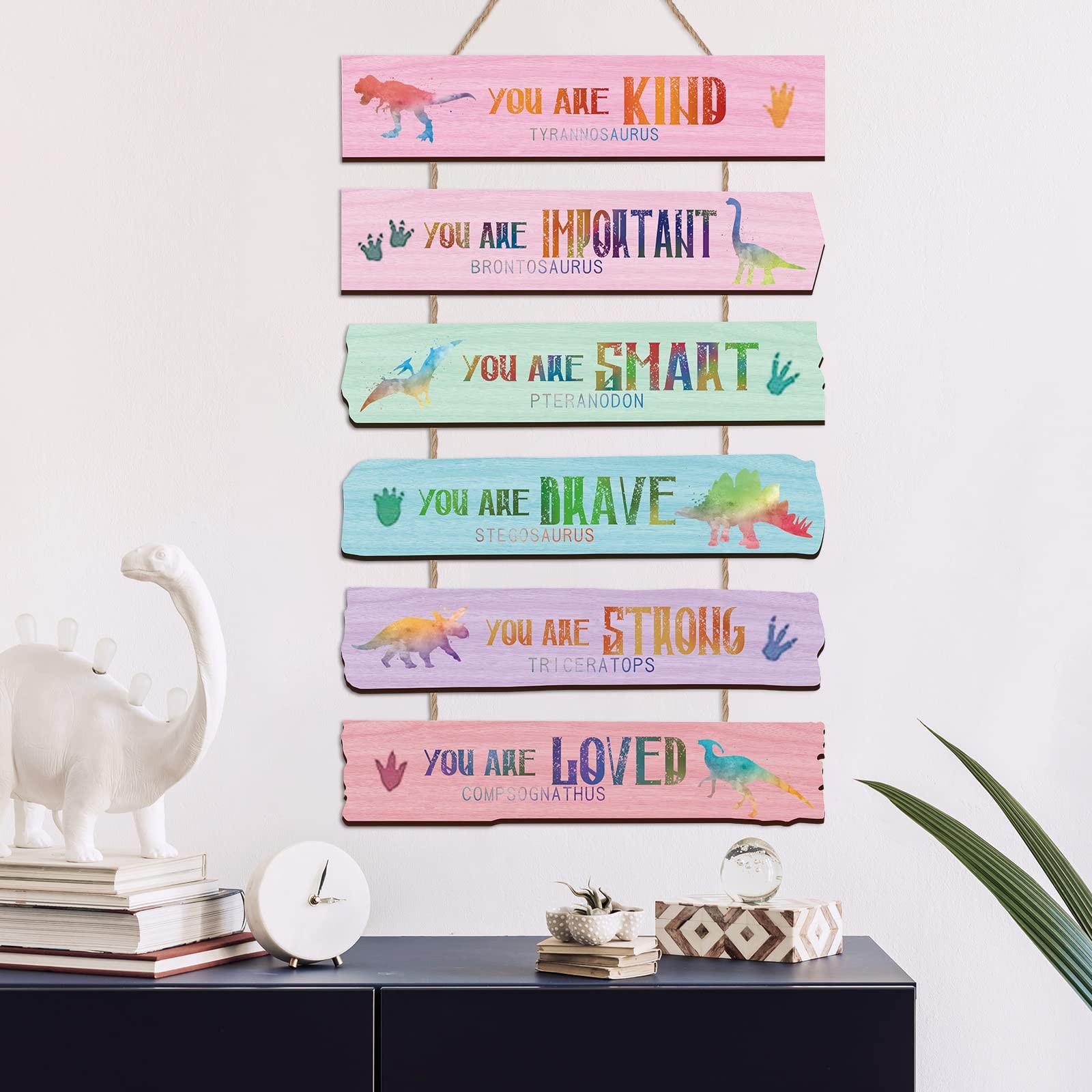 Yookeer Set of 6 28.5 x 6 x 0.25 cm / 11.2 x 2.4 x 0.1 inch, Multicolor