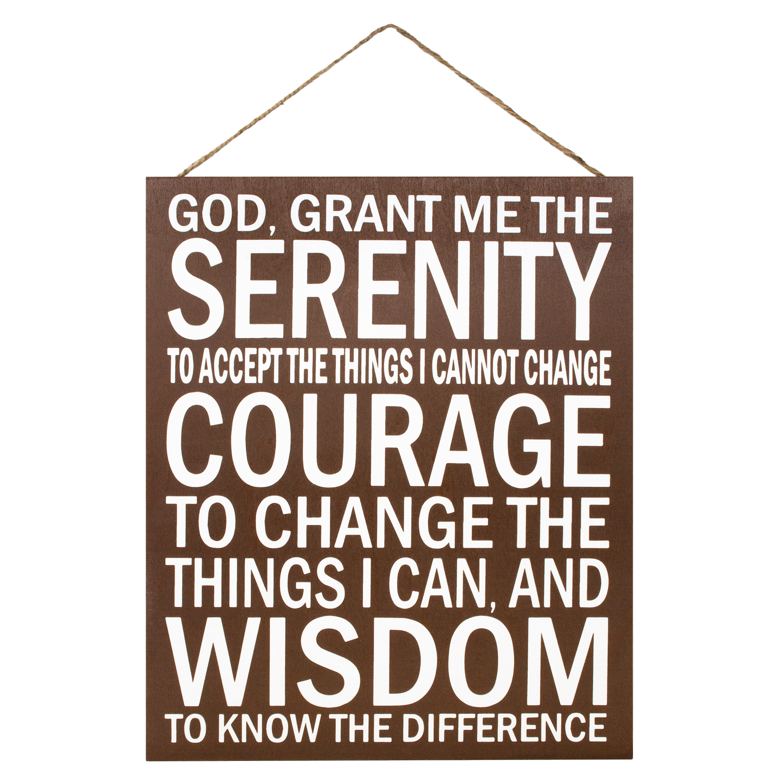 JennyGems Serenity Prayer Sign Serenity Prayer Plaque, Sobriety Gifts for Women