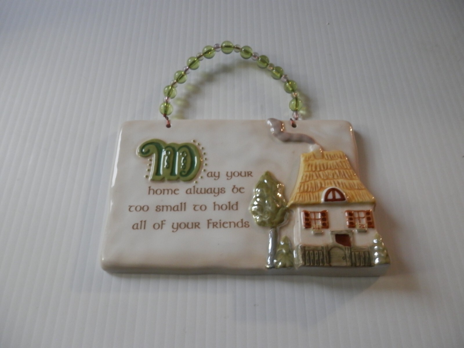 Grasslands Road 3D House Home Wall Hanging Plaque Friendship Saying 6″ x 4″