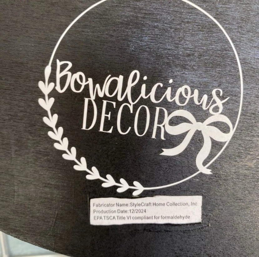 Bowalicious Decor Coastal Welcome Round Wood Door Sign Blue Starfish Shell