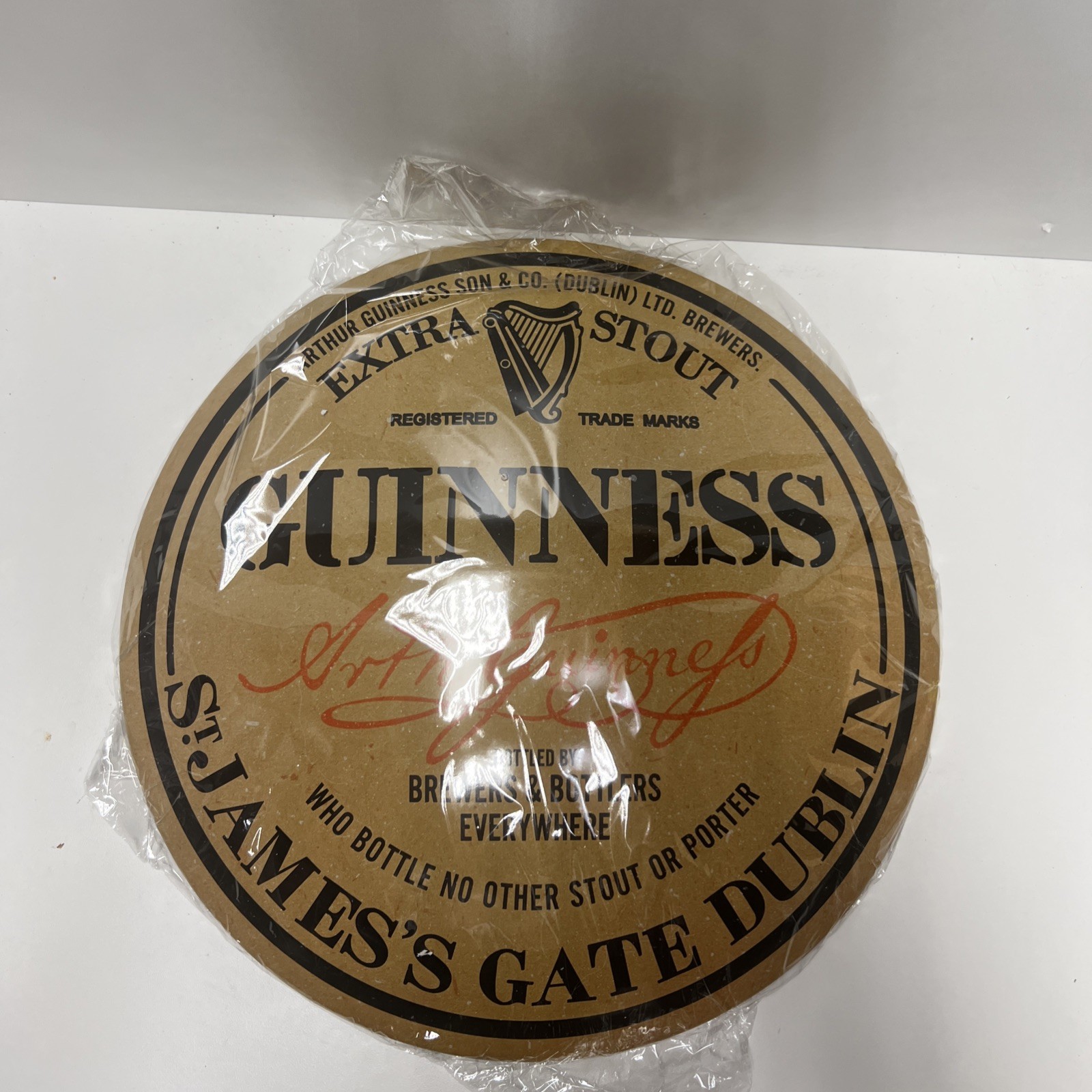 Guinness Extra Stout 15.75” Dome Metal Sign Wall Decor Bar ,ManCave, Dorm,office