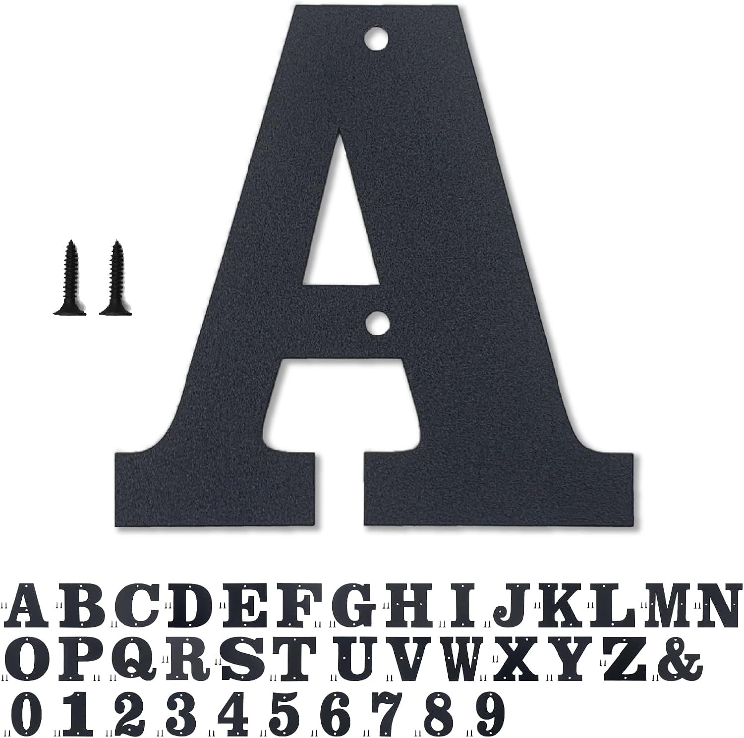 3″ 4″ 5″ 6″ 8″10″ 12″ House Numbers and Metal Letters for Outdoor Signs – Coated