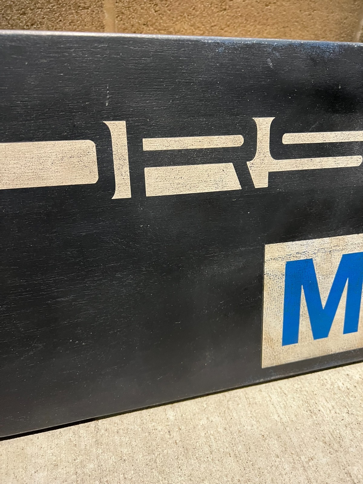 PORSCHE MOBIL 1 SIGN VINTAGE STYLE WOOD ADVERTISING RUST REBEL ART 12″x36″