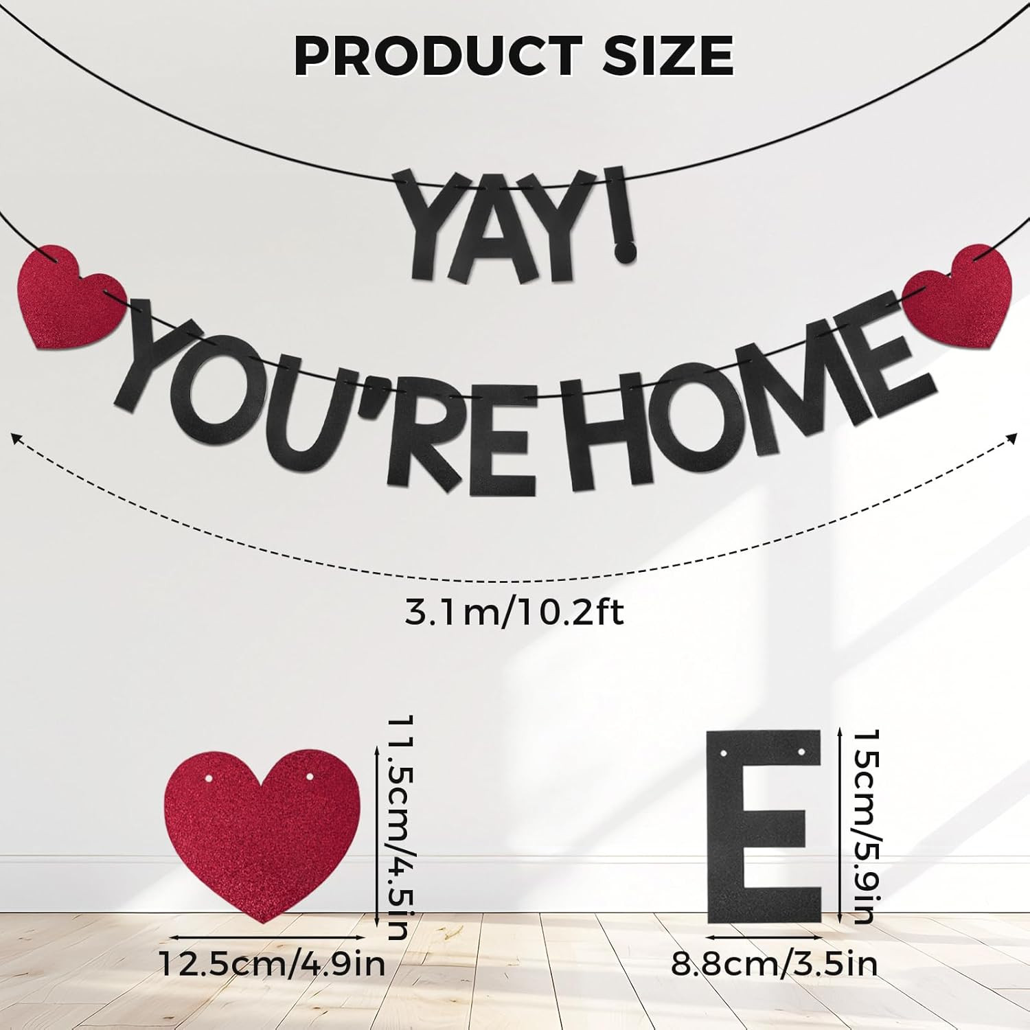 Yay! You’Re Home! Banner – Welcome Back to Home Sign, Welcome Home Decorations,