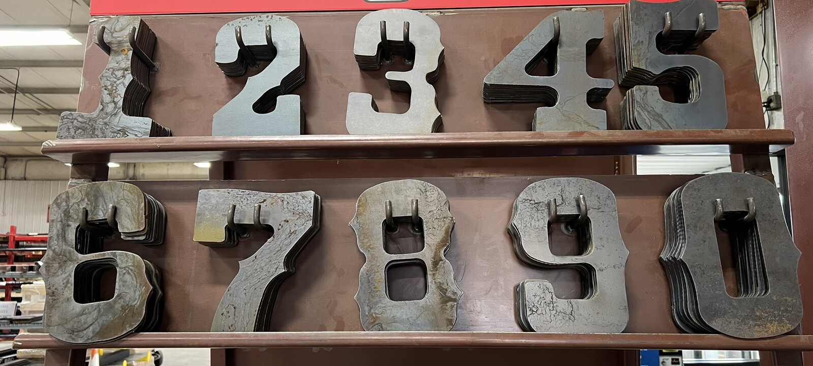 8″ Tall Steel Western Letters & Numbers – 1/4″ thick plasma cut steel