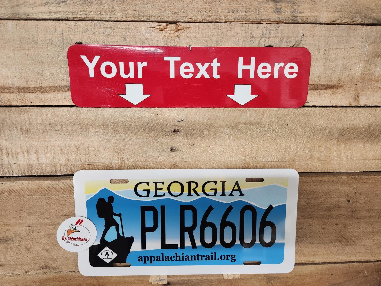 Georgia Custom Personalized License Plate – Georgia license plate, auto tag,