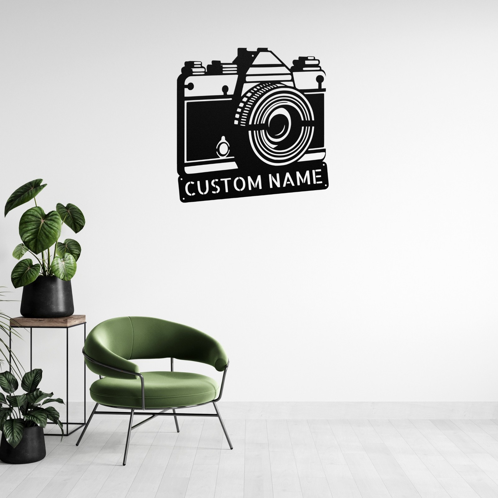 Personalized Camera Photo Taking Metal Sign Custom Photography Wall Art Gift