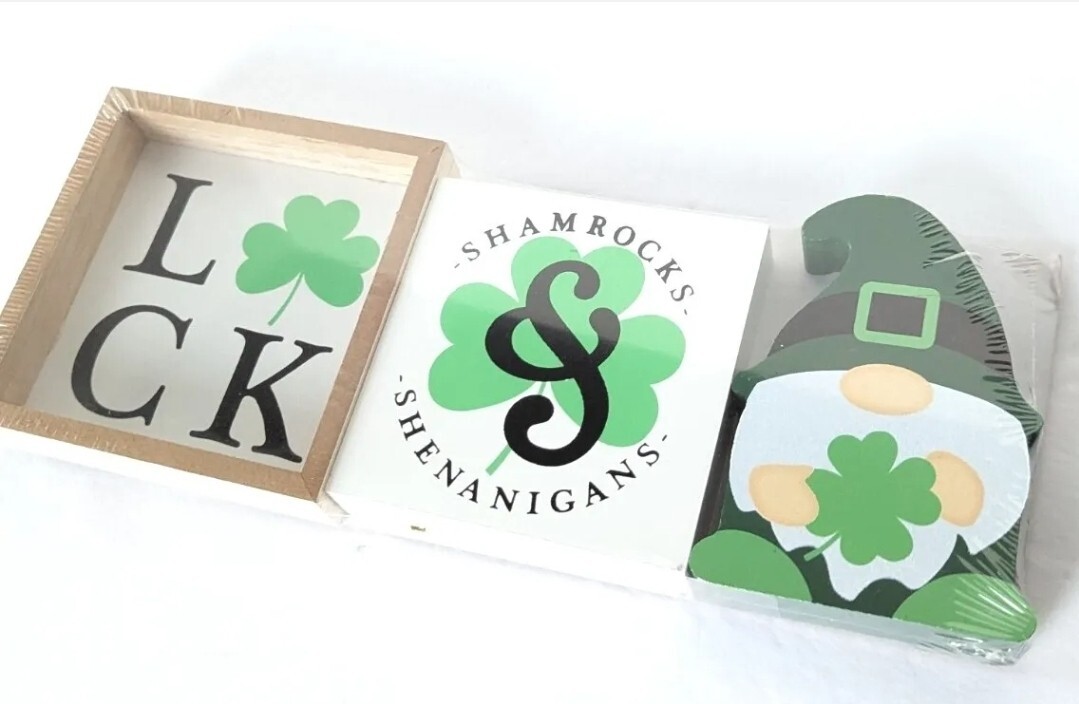 Target St Patrick’s Day Bullseye Playground Prop Sign Luck Gnome Shamrock Lucky