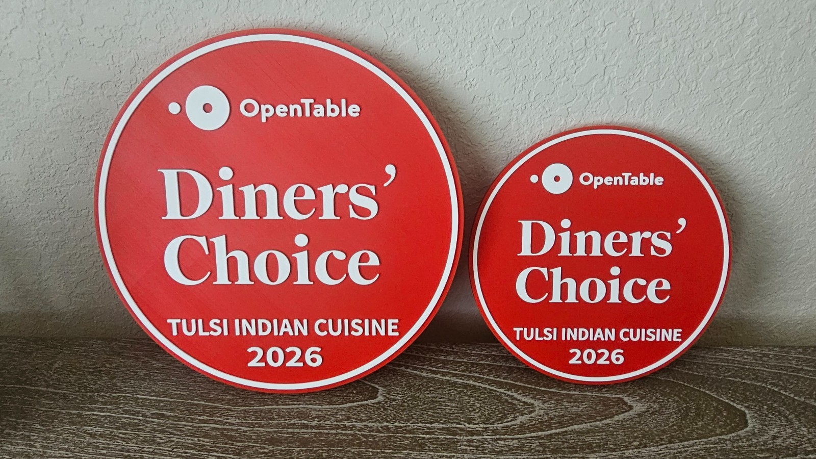 Custom 2-Sided OpenTable Diners’ Choice Plaque, Gift For Chef or Restaurant