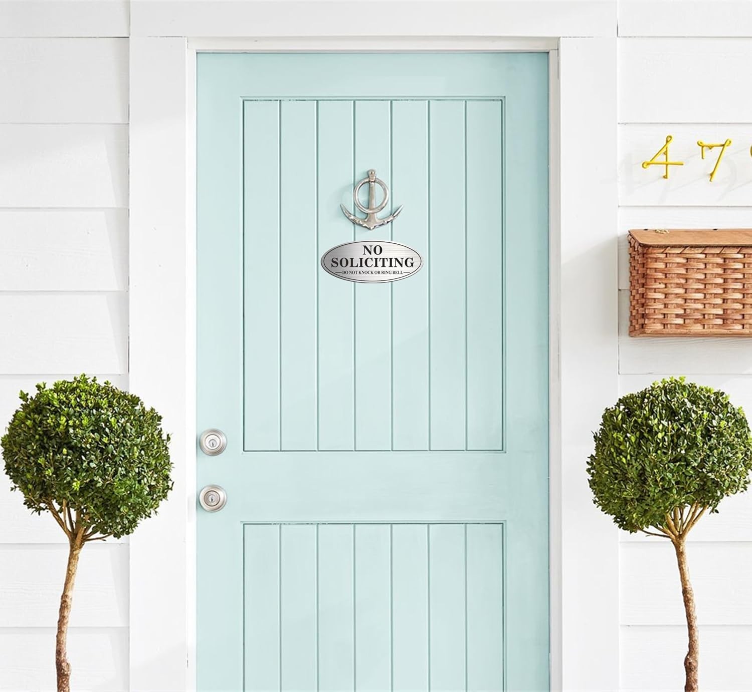 2 Pack Self Adhesive – No Soliciting Sign for House, No Soliciting Sign for F…