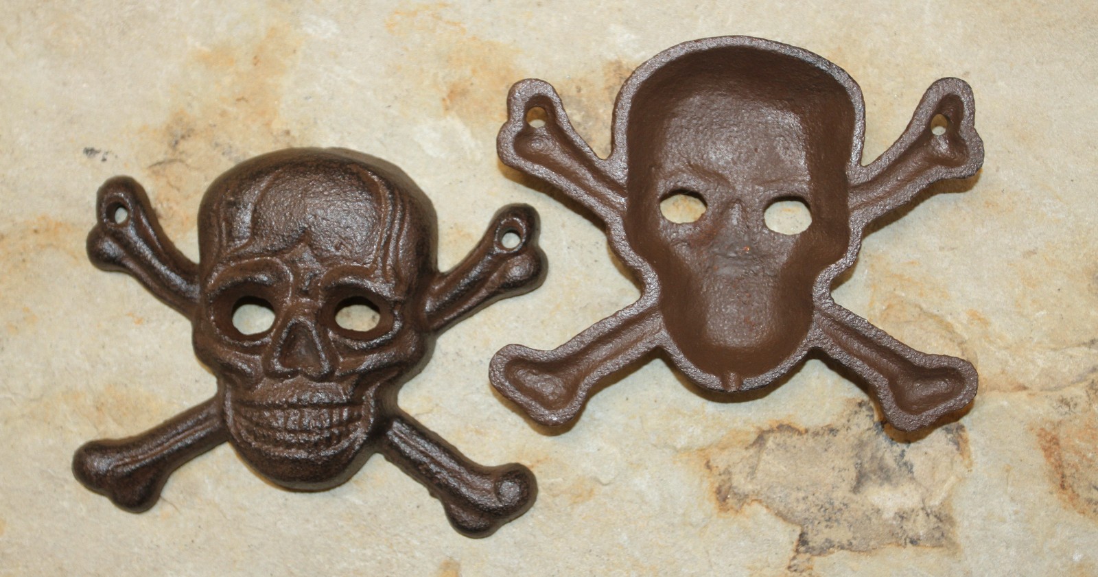 1-SKULL-CROSSBONES,Metal Wall Plaques,Country Decor,Bikers Accent,Gifts,H-132