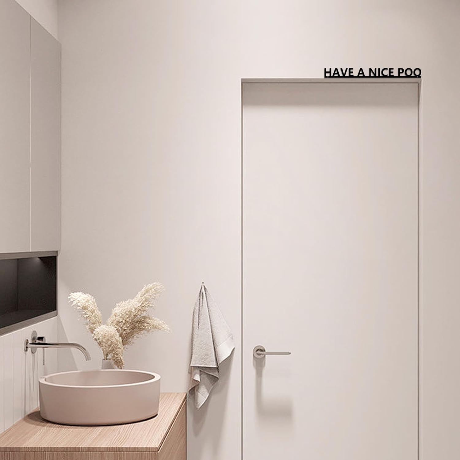 Have A Nice Poo Funny Bathroom Door Sign & Restroom Wall Art – Rust-Resistant Me