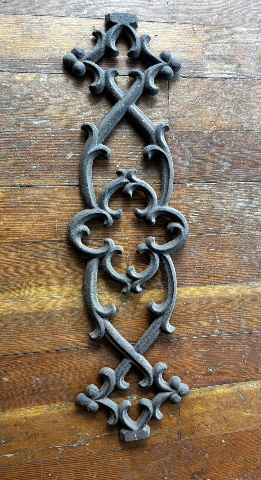 Partylite cast iron decorative scroll panel Plaque