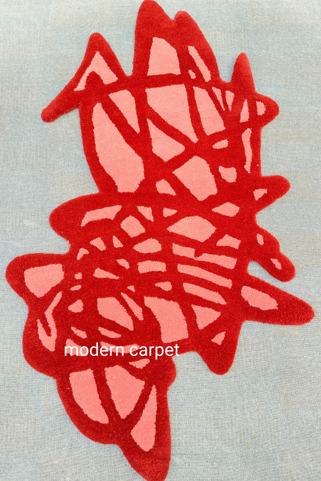 Irregular Shape Rugs Handmade 100% Woolen Hand Tufted For Home Decoration